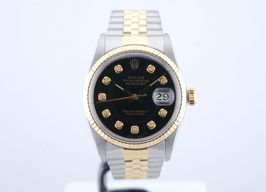 Rolex Datejust 36 16013 (1980) - Zwart wijzerplaat 36mm Goud/Staal