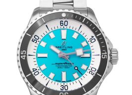 Breitling Superocean 44 A17376211L2A1 (2023) - Turquoise wijzerplaat 44mm Staal