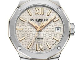Baume & Mercier Riviera M0A10730 (2023) - Gold dial 33 mm Steel case