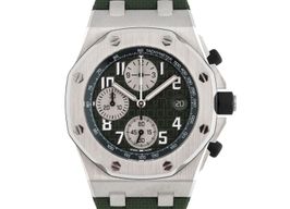 Audemars Piguet Royal Oak Offshore 26238TI.OO.A056CA.01 (2021) - Green dial 42 mm Titanium case
