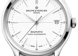 Baume & Mercier Clifton M0A10505 (2026) - Wit wijzerplaat 40mm Staal