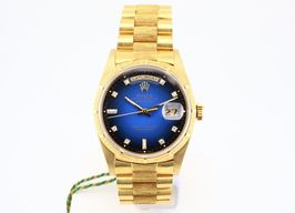 Rolex Day-Date 36 18248 (1993) - Blauw wijzerplaat 36mm Geelgoud