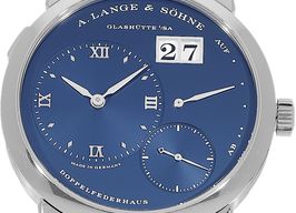 A. Lange & Söhne Lange 1 191.028 (Unknown (random serial)) - Blue dial 39 mm White Gold case