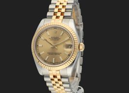Rolex Lady-Datejust 178273 (2009) - Champagne dial 31 mm Gold/Steel case