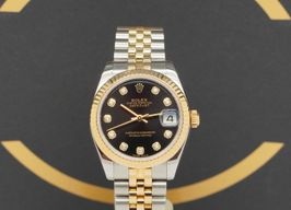 Rolex Lady-Datejust 178273 (2013) - Black dial 31 mm Gold/Steel case