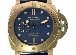 Panerai Luminor Submersible PAM01074 (2022) - Blue dial 42 mm Bronze case