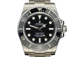 Rolex Submariner No Date 114060 (Onbekend (willekeurig serienummer)) - Zwart wijzerplaat 40mm Staal