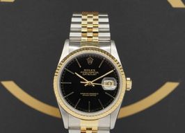 Rolex Datejust 36 16233 (1993) - Zwart wijzerplaat 36mm Goud/Staal