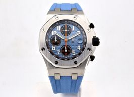 Audemars Piguet Royal Oak Offshore 26238ST.OO.A340CA.01 (Onbekend (willekeurig serienummer)) - Blauw wijzerplaat 42mm Staal