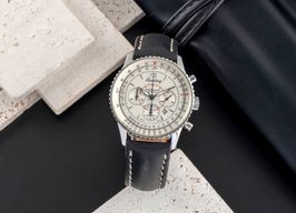 Breitling Montbrillant A41330 (2002) - Silver dial 38 mm Steel case