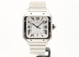 Cartier Santos WSSA0018 (2022) - Zilver wijzerplaat 38mm Staal