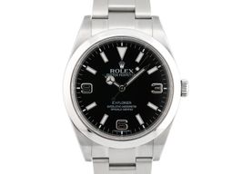 Rolex Explorer 214270 (2011) - Zwart wijzerplaat 39mm Staal