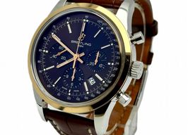 Breitling Transocean Chronograph UB015212/Q594 (2015) - Bruin wijzerplaat 44mm Goud/Staal