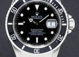 Rolex Submariner Date 16610 (1995) - Zwart wijzerplaat 40mm Staal