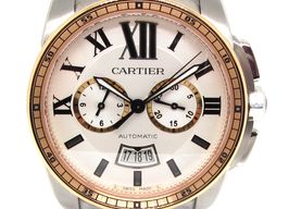 Cartier Calibre de Cartier Chronograph W7100043 (Unknown (random serial)) - Silver dial 42 mm Steel case