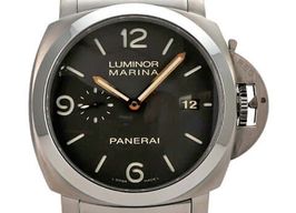 Panerai Luminor Marina 1950 3 Days Automatic PAM00352 (2012) - Bruin wijzerplaat 44mm Titanium