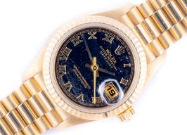 Rolex Lady-Datejust 69178 (1996) - Zwart wijzerplaat 26mm Geelgoud