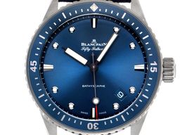 Blancpain Fifty Fathoms Bathyscaphe 5000-0240-O52A (2023) - Blue dial 44 mm Ceramic case