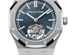Audemars Piguet Royal Oak Tourbillon 26730TI.OO.1320TI.01 (2025) - Blue dial 41 mm Titanium case
