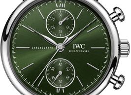 IWC Portofino Chronograph IW391405 (2025) - Groen wijzerplaat 39mm Staal