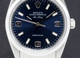 Rolex Air-King 14000 (1997) - Blue dial 34 mm Steel case