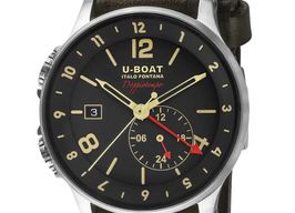 U-Boat 1938 Doppiotempo 8400/A (2022) - Black dial 43 mm Steel case