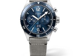 Glashütte Original SeaQ Chronograph 1-37-23-02-81-34 (2024) - Blauw wijzerplaat 43mm Staal