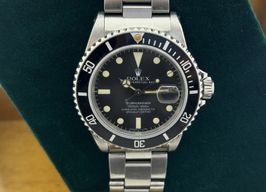 Rolex Submariner Date 16800 (1981) - Zwart wijzerplaat 40mm Staal