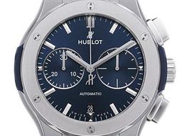 Hublot Classic Fusion Chronograph 520.NX.7170.NX (2024) - Blauw wijzerplaat 45mm Titanium