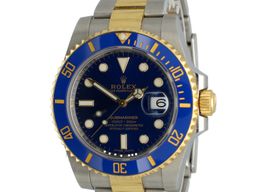Rolex Submariner Date 116613LB (2018) - Blue dial 40 mm Gold/Steel case
