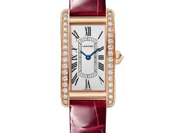 Cartier Tank Américaine WJTA0059 (2025) - Silver dial 19 mm Rose Gold case