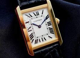 Cartier Tank Solo 3168 (Unknown (random serial)) - White dial 31 mm Yellow Gold case