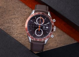 TAG Heuer Carrera Calibre 16 CV2013 (2013) - Bruin wijzerplaat 41mm Staal