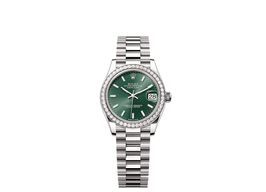 Rolex Datejust 31 278289RBR (2025) - Green dial 31 mm White Gold case