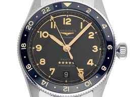 Longines Spirit L3.812.4.60.6 (2025) - Black dial 42 mm Steel case