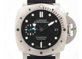 Panerai Luminor Submersible 1950 3 Days Automatic PAM00682 (2019) - Zwart wijzerplaat 42mm Staal