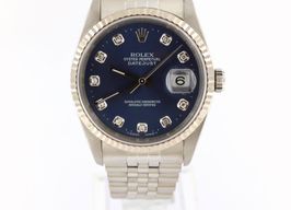 Rolex Datejust 36 16234 (2004) - Blauw wijzerplaat 36mm Staal
