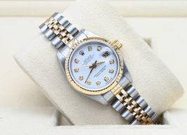 Rolex Lady-Datejust 69173 (1996) - Wit wijzerplaat 26mm Goud/Staal