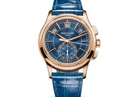 Patek Philippe Annual Calendar Chronograph 5905R-010 (2025) - Blue dial 42 mm Rose Gold case