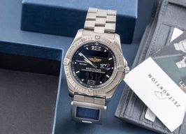 Breitling Aerospace Avantage E79362 (Onbekend (willekeurig serienummer)) - Zwart wijzerplaat 42mm Titanium