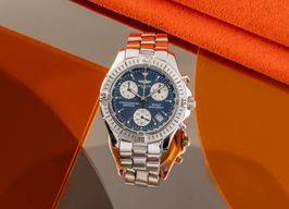 Breitling Colt Chronograph A73350 (2004) - Blauw wijzerplaat 38mm Staal