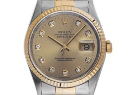 Rolex Datejust 36 16233 (1997) - Champagne wijzerplaat 36mm Goud/Staal