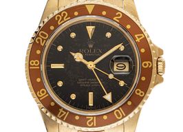 Rolex GMT-Master 16758 (1981) - Brown dial 40 mm Yellow Gold case