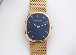 Patek Philippe Golden Ellipse 3778 (1983) - Blue dial 32 mm Yellow Gold case