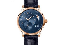 Glashütte Original PanoMaticLunar 1-90-02-11-35-61 (2023) - Blauw wijzerplaat 40mm Roségoud