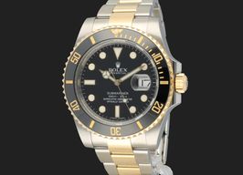 Rolex Submariner Date 116613LN (2013) - Black dial 40 mm Gold/Steel case