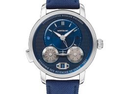 Montblanc Nicolas Rieussec MB130986 (2026) - Blauw wijzerplaat 43mm Staal