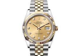 Rolex Datejust 36 116233 (2014) - Champagne wijzerplaat 36mm Goud/Staal