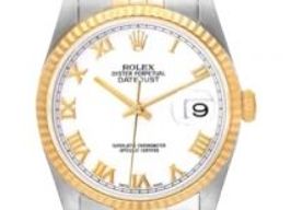 Rolex Datejust 36 16233 (2004) - White dial 36 mm Gold/Steel case