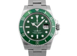 Rolex Submariner Date 116610LV (2012) - Groen wijzerplaat 40mm Staal